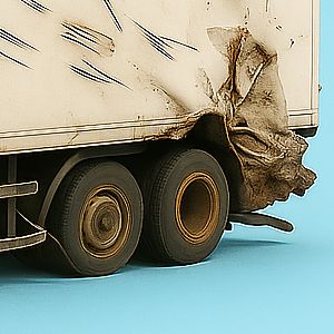 Przykładowe uszkodzenie pojazdu